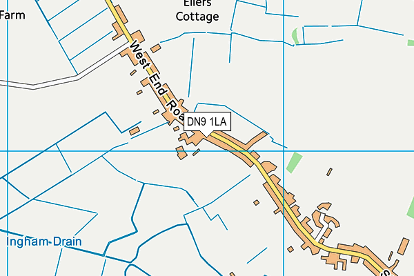 DN9 1LA map - OS VectorMap District (Ordnance Survey)