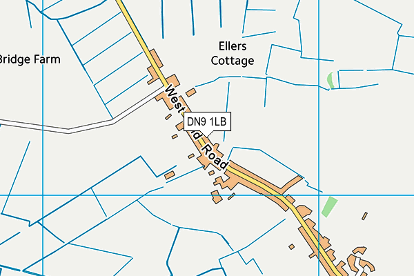 DN9 1LB map - OS VectorMap District (Ordnance Survey)