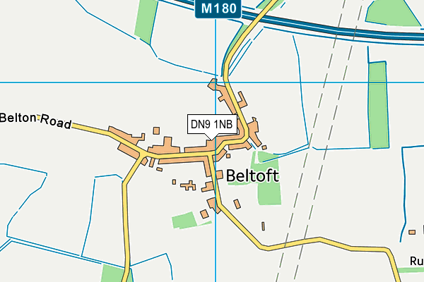 DN9 1NB map - OS VectorMap District (Ordnance Survey)