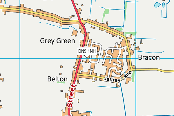 DN9 1NH map - OS VectorMap District (Ordnance Survey)