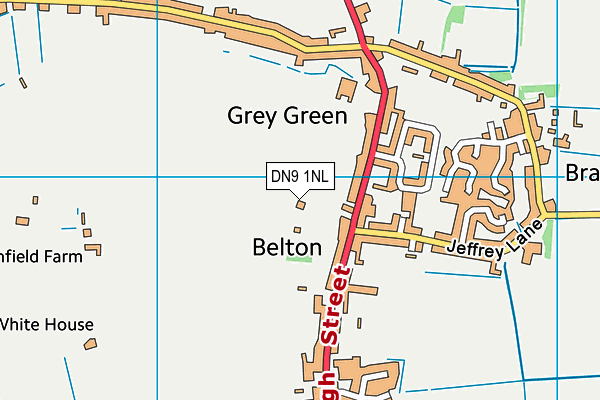 DN9 1NL map - OS VectorMap District (Ordnance Survey)