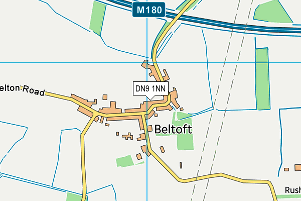 DN9 1NN map - OS VectorMap District (Ordnance Survey)