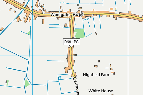 DN9 1PG map - OS VectorMap District (Ordnance Survey)