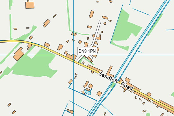 DN9 1PN map - OS VectorMap District (Ordnance Survey)