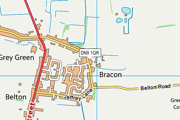 DN9 1QR map - OS VectorMap District (Ordnance Survey)