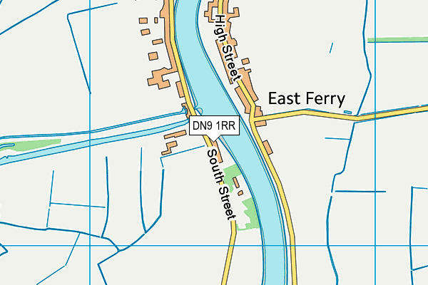 DN9 1RR map - OS VectorMap District (Ordnance Survey)