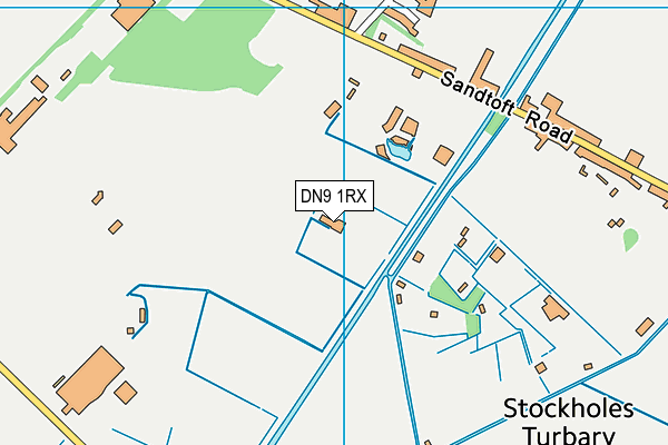 DN9 1RX map - OS VectorMap District (Ordnance Survey)