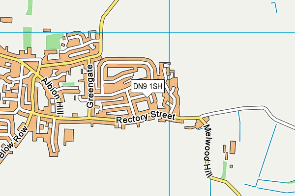 DN9 1SH map - OS VectorMap District (Ordnance Survey)