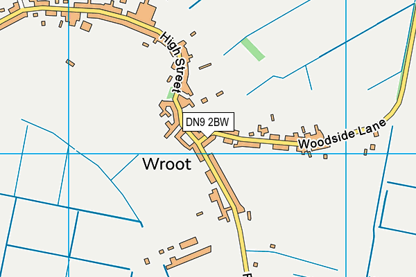 DN9 2BW map - OS VectorMap District (Ordnance Survey)