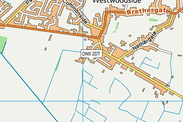 DN9 2DT map - OS VectorMap District (Ordnance Survey)