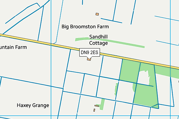 DN9 2ES map - OS VectorMap District (Ordnance Survey)