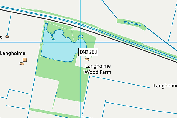 DN9 2EU map - OS VectorMap District (Ordnance Survey)