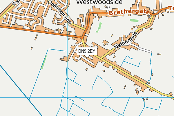 DN9 2EY map - OS VectorMap District (Ordnance Survey)