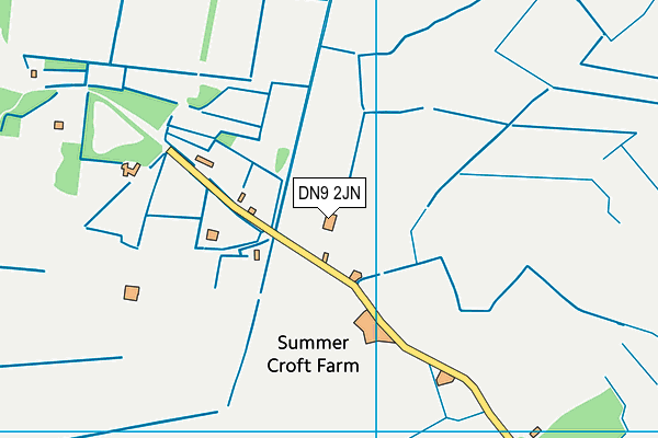 DN9 2JN map - OS VectorMap District (Ordnance Survey)