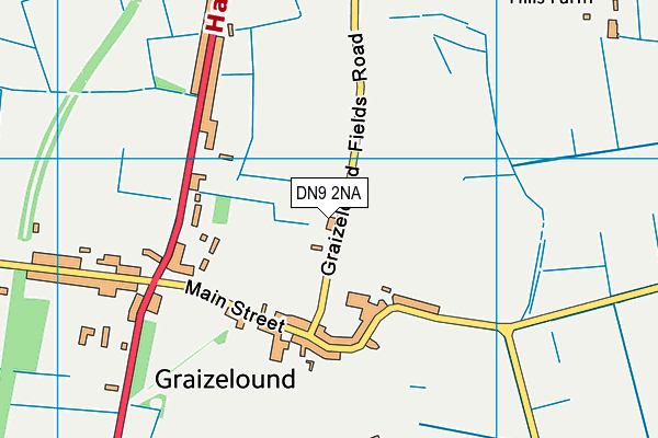 DN9 2NA map - OS VectorMap District (Ordnance Survey)