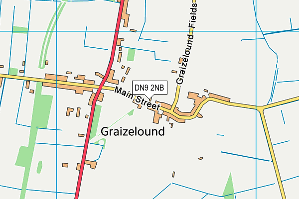 DN9 2NB map - OS VectorMap District (Ordnance Survey)