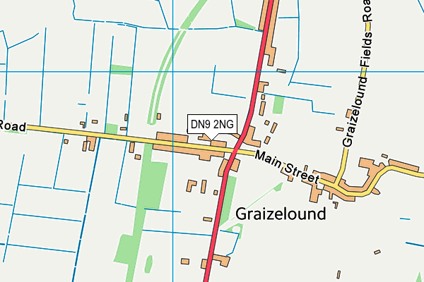 DN9 2NG map - OS VectorMap District (Ordnance Survey)