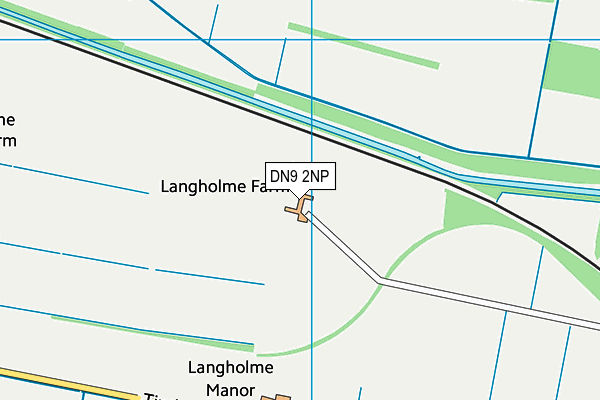 DN9 2NP map - OS VectorMap District (Ordnance Survey)