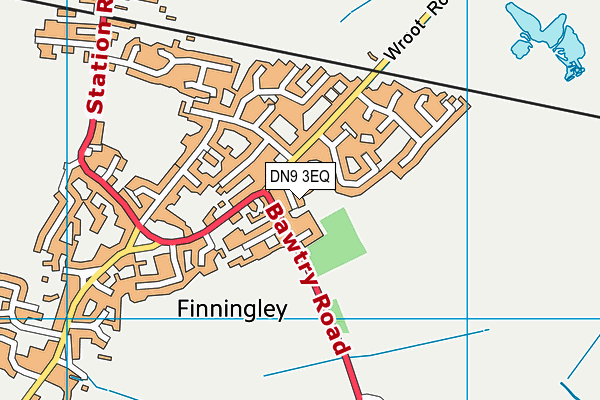 St Oswald's CofE Academy map (DN9 3EQ) - OS VectorMap District (Ordnance Survey)