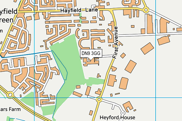 Hill House School map (DN9 3GG) - OS VectorMap District (Ordnance Survey)