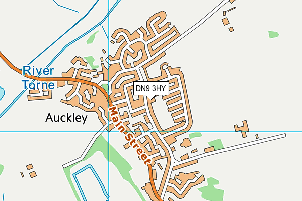 DN9 3HY map - OS VectorMap District (Ordnance Survey)