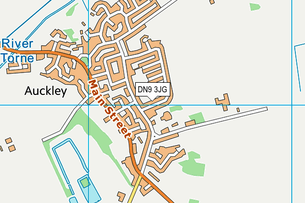 DN9 3JG map - OS VectorMap District (Ordnance Survey)