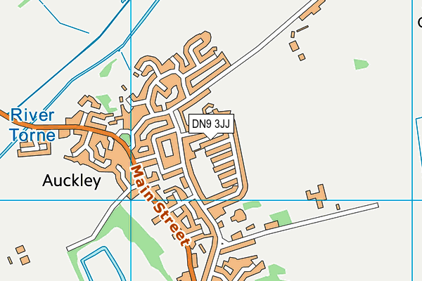 DN9 3JJ map - OS VectorMap District (Ordnance Survey)
