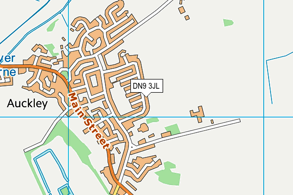 DN9 3JL map - OS VectorMap District (Ordnance Survey)