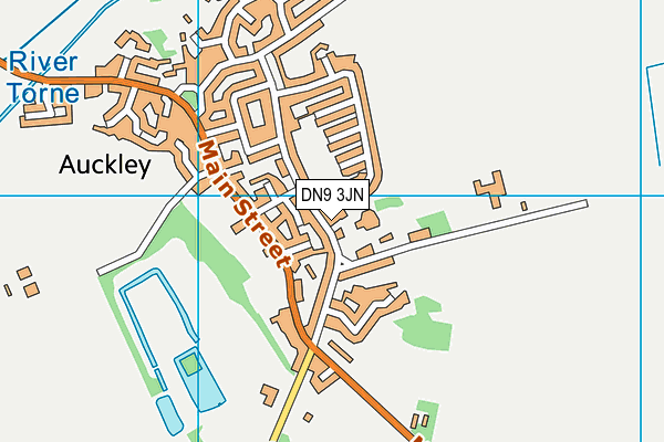 Auckley School map (DN9 3JN) - OS VectorMap District (Ordnance Survey)
