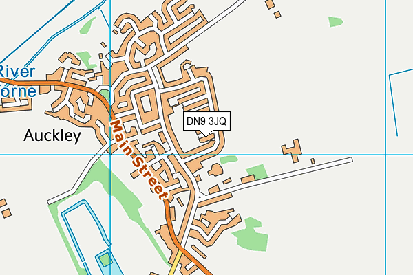 DN9 3JQ map - OS VectorMap District (Ordnance Survey)