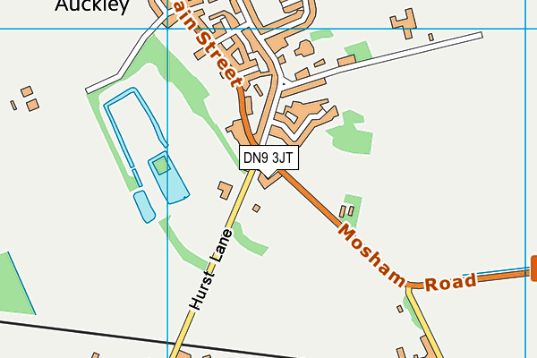 DN9 3JT map - OS VectorMap District (Ordnance Survey)
