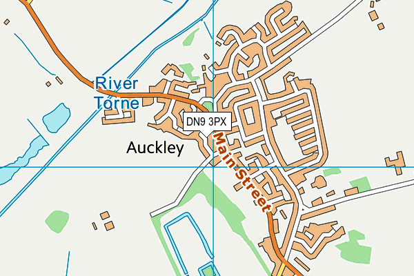 DN9 3PX map - OS VectorMap District (Ordnance Survey)