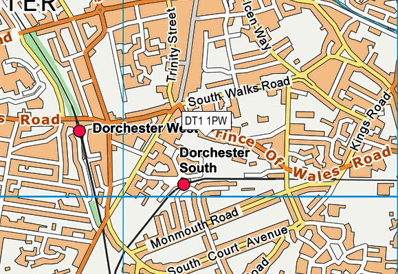 Map of MARK WHITELY (DORSET) LIMITED at district scale