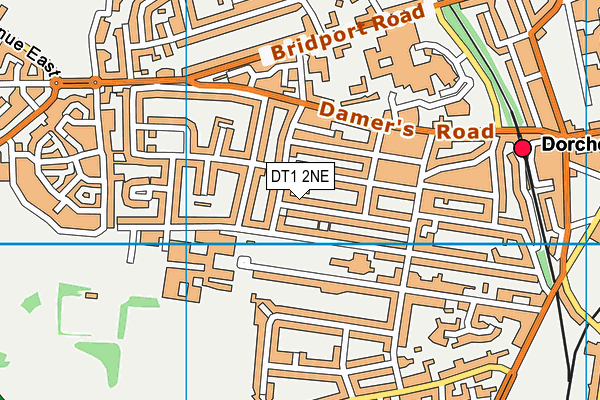 DT1 2NE map - OS VectorMap District (Ordnance Survey)