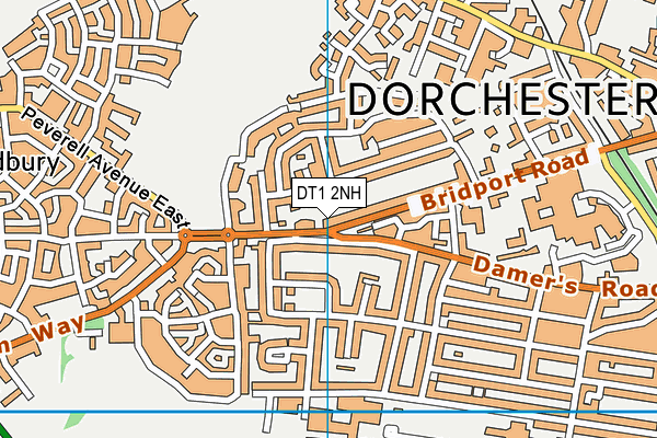 DT1 2NH map - OS VectorMap District (Ordnance Survey)