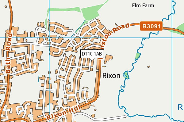 Rixon Recreation Ground map (DT10 1AB) - OS VectorMap District (Ordnance Survey)
