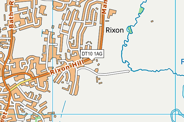 DT10 1AG map - OS VectorMap District (Ordnance Survey)