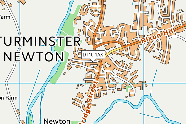 DT10 1AX map - OS VectorMap District (Ordnance Survey)