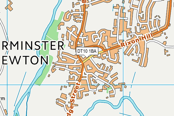 DT10 1BA map - OS VectorMap District (Ordnance Survey)