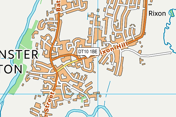 DT10 1BE map - OS VectorMap District (Ordnance Survey)