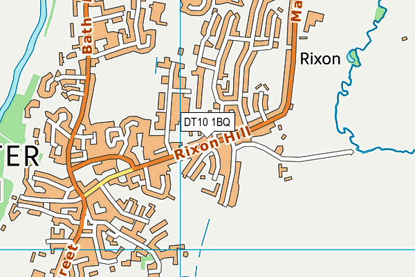 DT10 1BQ map - OS VectorMap District (Ordnance Survey)