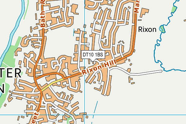 DT10 1BS map - OS VectorMap District (Ordnance Survey)