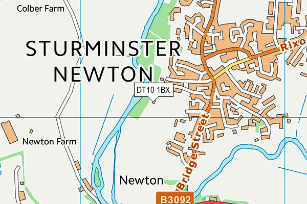 DT10 1BX map - OS VectorMap District (Ordnance Survey)