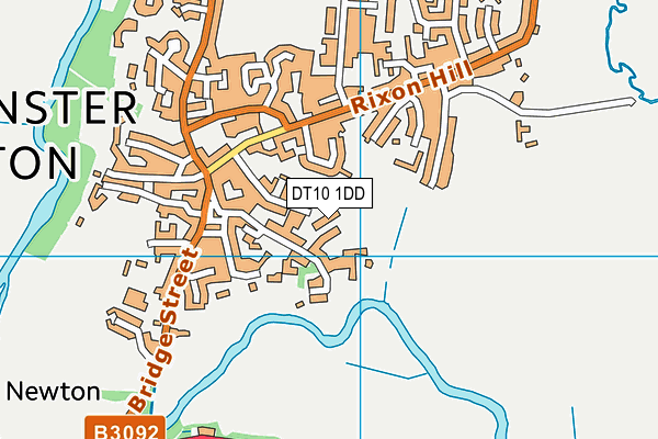 DT10 1DD map - OS VectorMap District (Ordnance Survey)