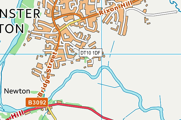 DT10 1DF map - OS VectorMap District (Ordnance Survey)