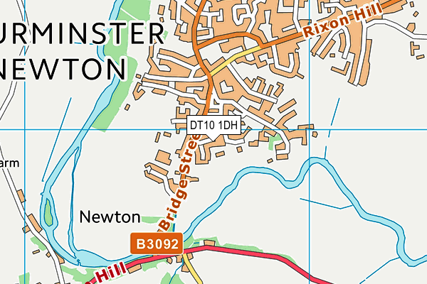 DT10 1DH map - OS VectorMap District (Ordnance Survey)