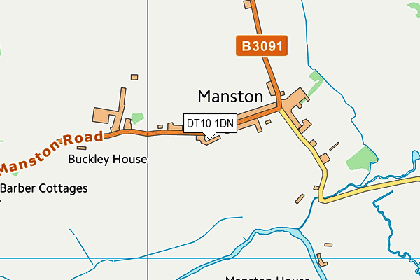 DT10 1DN map - OS VectorMap District (Ordnance Survey)