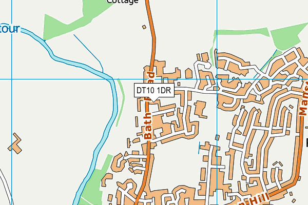 DT10 1DR map - OS VectorMap District (Ordnance Survey)