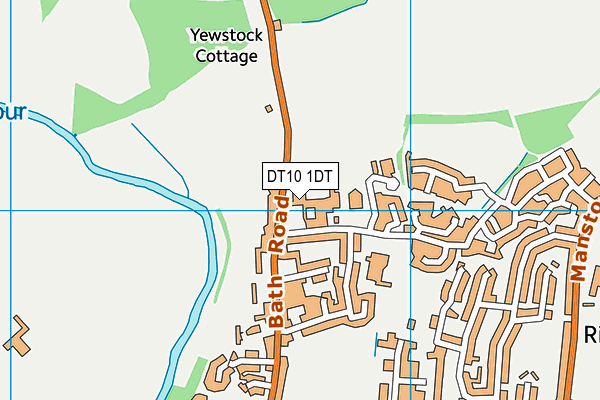 DT10 1DT map - OS VectorMap District (Ordnance Survey)