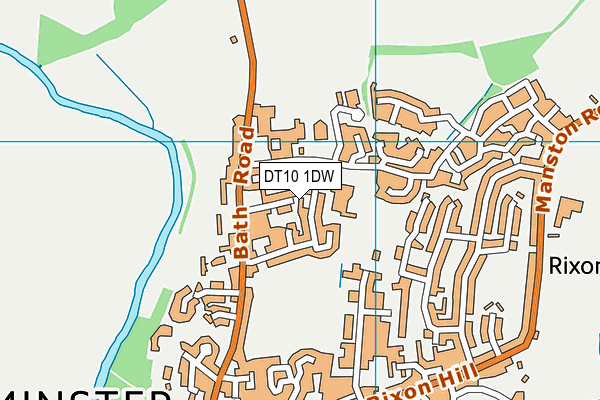 DT10 1DW map - OS VectorMap District (Ordnance Survey)